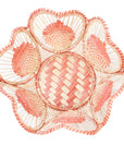 10" Floral Handwoven Iraca Bread Basket