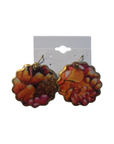 Thanksgiving Turkey Round Novelty Earrings