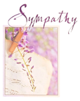With Sympathy Lavender Floral Greeting Card