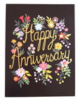 Happy Anniversary Floral Greeting Card