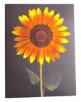 Sunflower Greeting Card Dark Background