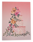 Floral Wedding Cake Greeting Card