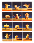 Yoga Chicks Funny Easter Greeting Card