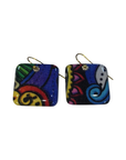 Handmade Fabric & Resin Square Drop Earrings by Julie Treiman