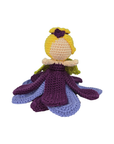 Handmade Amigurumi Crochet Princess Peony Doll – Purple & Lavender
