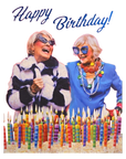 Happy Birthday Fabulous Ladies Greeting Card