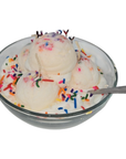 Happy Birthday Ice Cream Bowl Candle with Sprinkles
