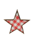 Red Buffalo Plaid Wooden Star Shelf Sitter