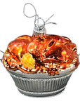 Glass Crab Bushel Ornament