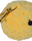 Crochet Smiley Face Keychain Charm