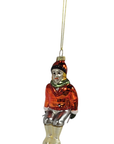 Red Skier Ornament