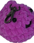 Purple Crochet Blob Keychain Charm