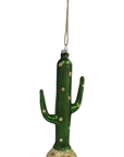 Saguaro Cactus Glass Ornament