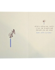 Quirky Man Napping in Armchair Greeting Card