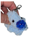 Crochet Octopus Squishy Keychain – Light Blue