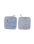 Handmade Fabric & Resin Square Drop Earrings by Julie Treiman