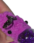 Purple Crochet Blob Keychain Charm