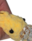 Crochet Smiley Face Keychain Charm