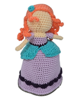 Crochet Mermaid Squishy Amigurumi Doll on Rock