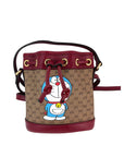 Gucci X Doraemon Vintage GG Supreme Mini Bucket Bag
