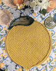 Lemon Handwoven Iraca Placemat
