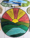 Sunrise Handwoven Iraca Placemat
