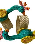 Peacock Handwoven Iraca Napkin Ring