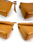 Saint Laurent Calfskin Quilted Toy Loulou Yellow Crossbody Bag