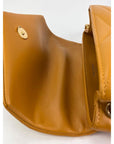 Saint Laurent Calfskin Quilted Toy Loulou Yellow Crossbody Bag