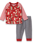 Baby Boy's Christmas Bamboo Set