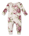 Baby Girl Cabbage Rose Cotton Romper
