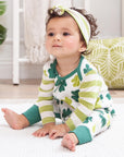 Baby's St. Patty's Shamrocks & Clovers Cotton Romper