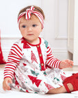 Baby Girl's Christmas Trees Cotton Dress