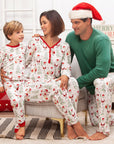 Christmas Santa Women's Bamboo Pajama Set Family Matching