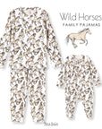 Wild Horses Bamboo Zipper Romper - NB