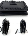 Prada City Calfskin Saffiano Studded Cahier Crossbody Bag