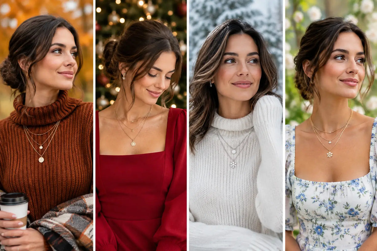 How to Layer Necklaces With Necklines Well