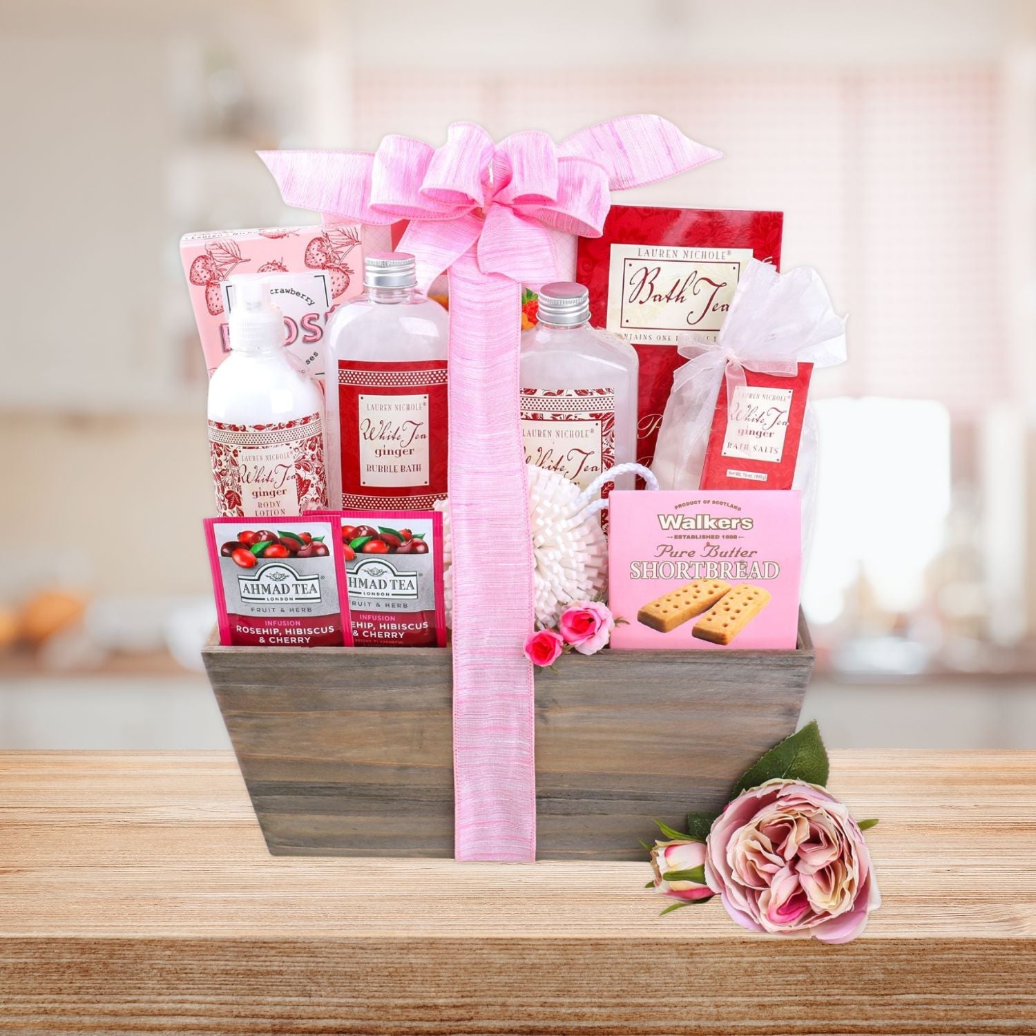 Tea &amp; Tranquility Spa Gift Basket