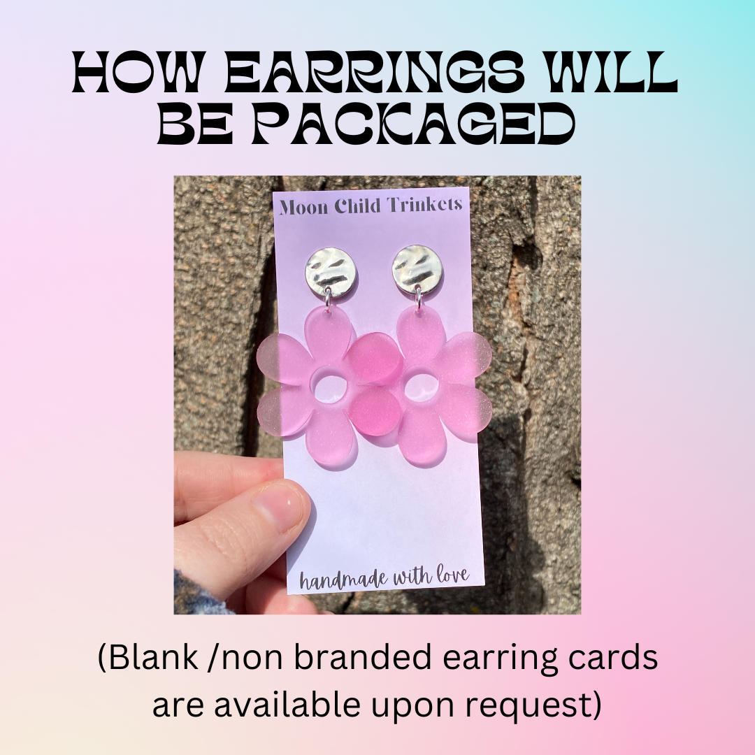 Cartoon Comic Beagle Dog Hand Painted Wood Dangle Earrings