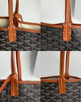 GOYARD St. Louis Goyardine PM Black Tote Bag