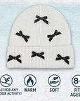Mini Velvet Bows Beanie