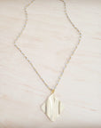 Gilded Wave Pendant Necklace 257mb