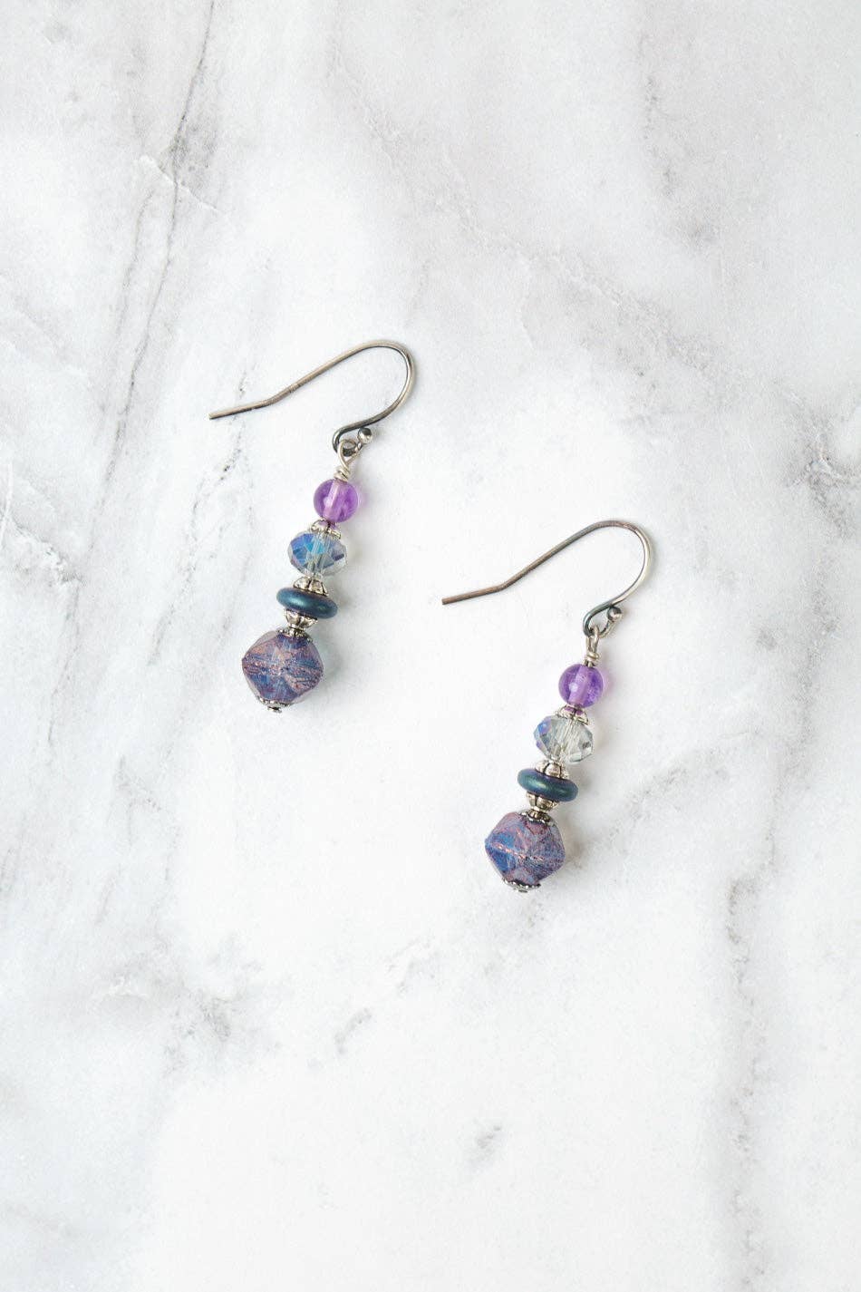 Crystal and Czech Glass Earrings