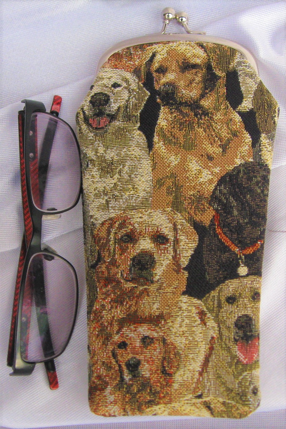 Dogs Tapestry Eye Glass Case