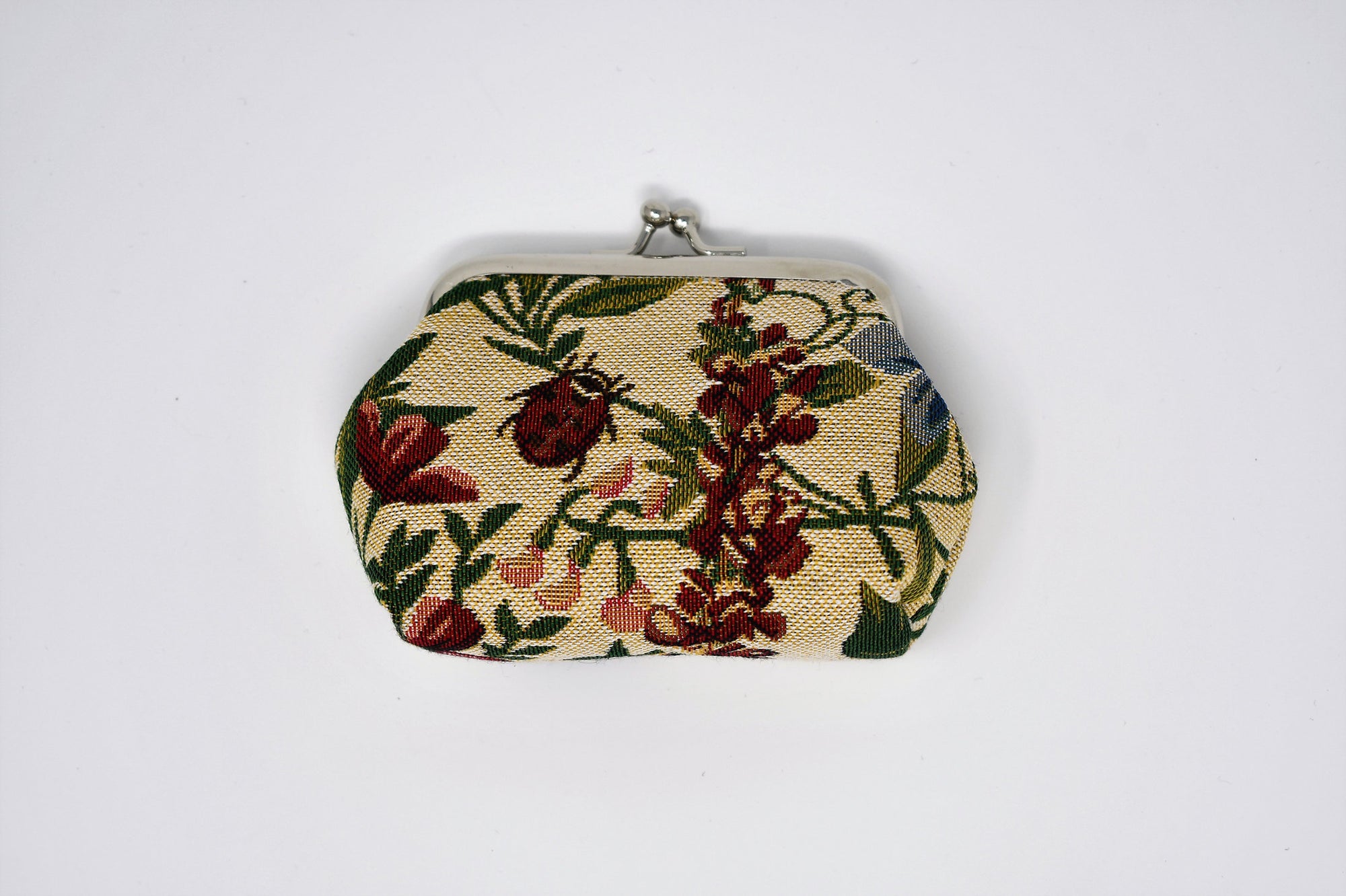 Morning Garden Tapestry Kiss Lock Coin Purse