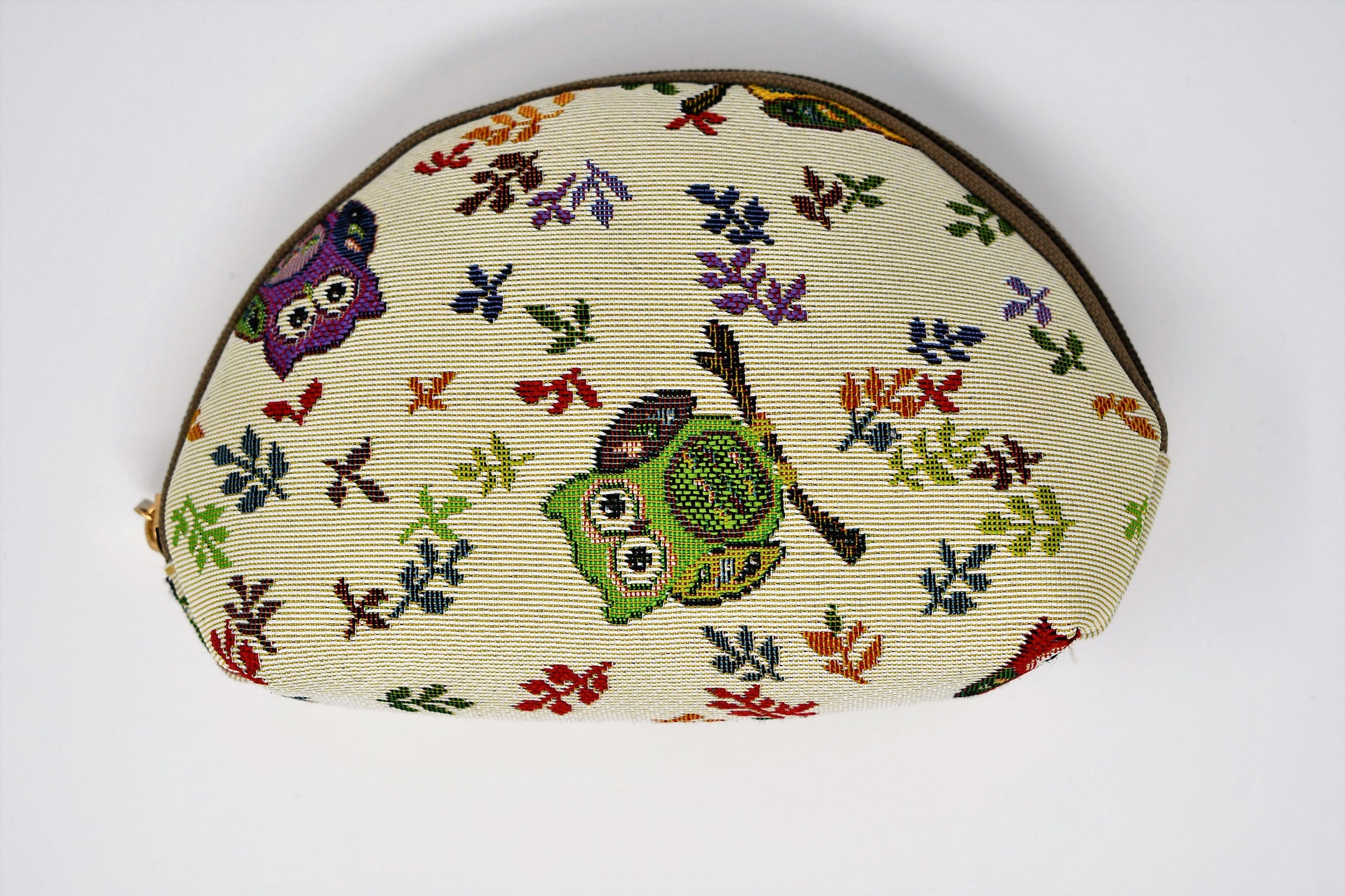 Colorful Owls Tapestry Cosmetic Bag