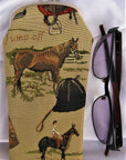 Equestrian Tapestry Eye Glass Case