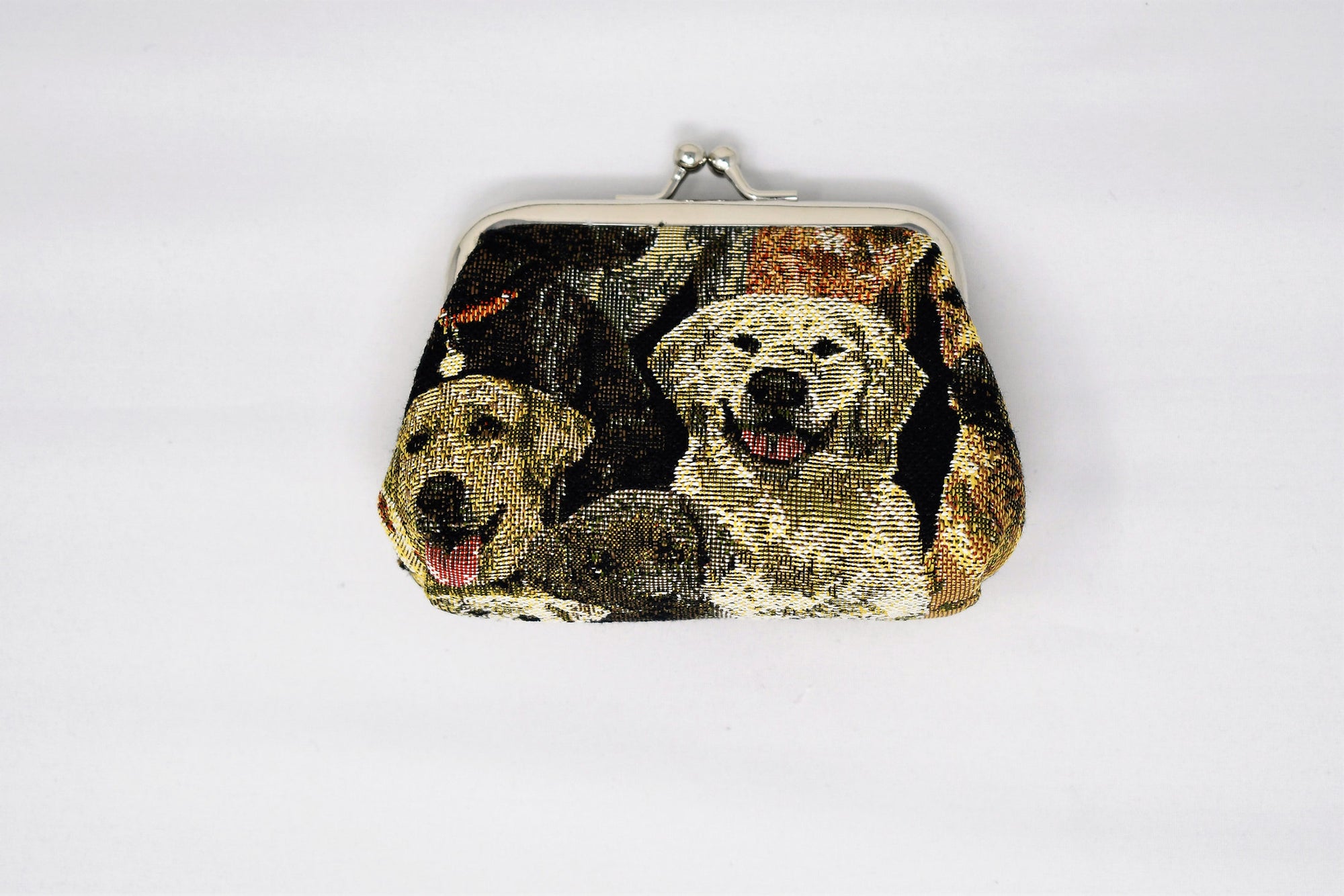 Dogs Tapestry Kiss Lock Coin Purse