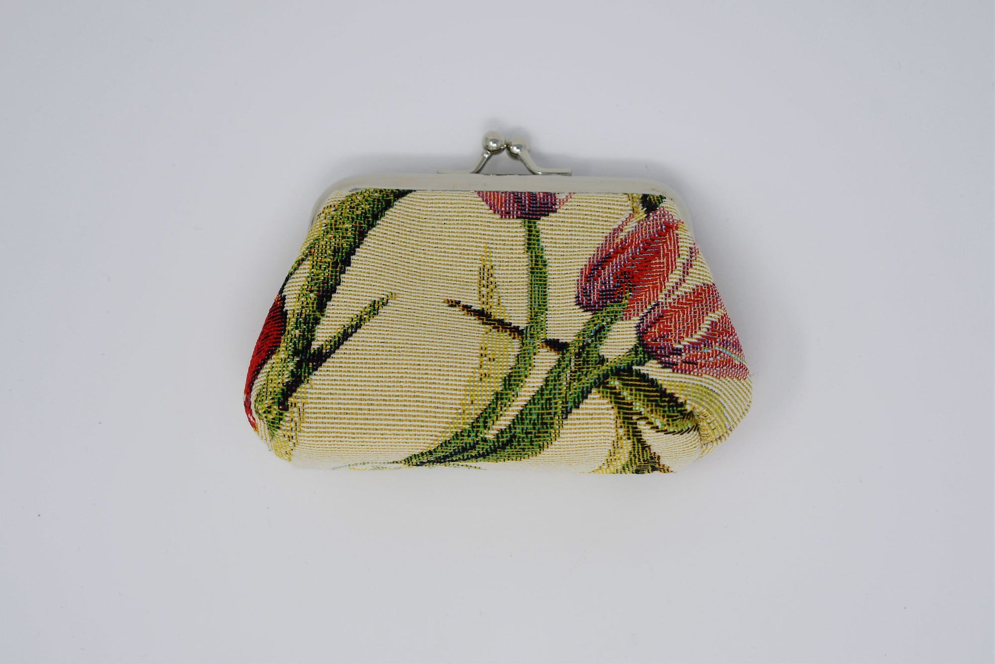Tulips Tapestry Kiss Lock Coin Purse