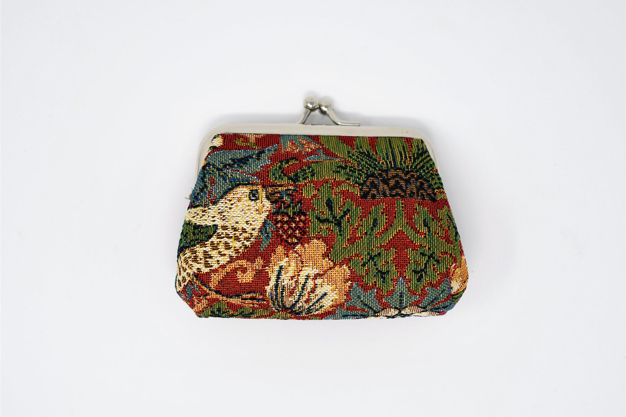 Strawberry Thief Tapestry Kiss Lock Coin Purse